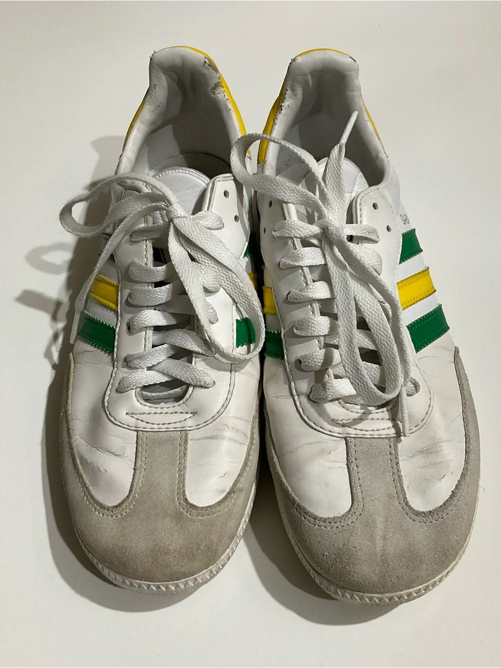 Adidas OG Samba Brazil World Cup Green / Yellow Sneakers Men's US 7
